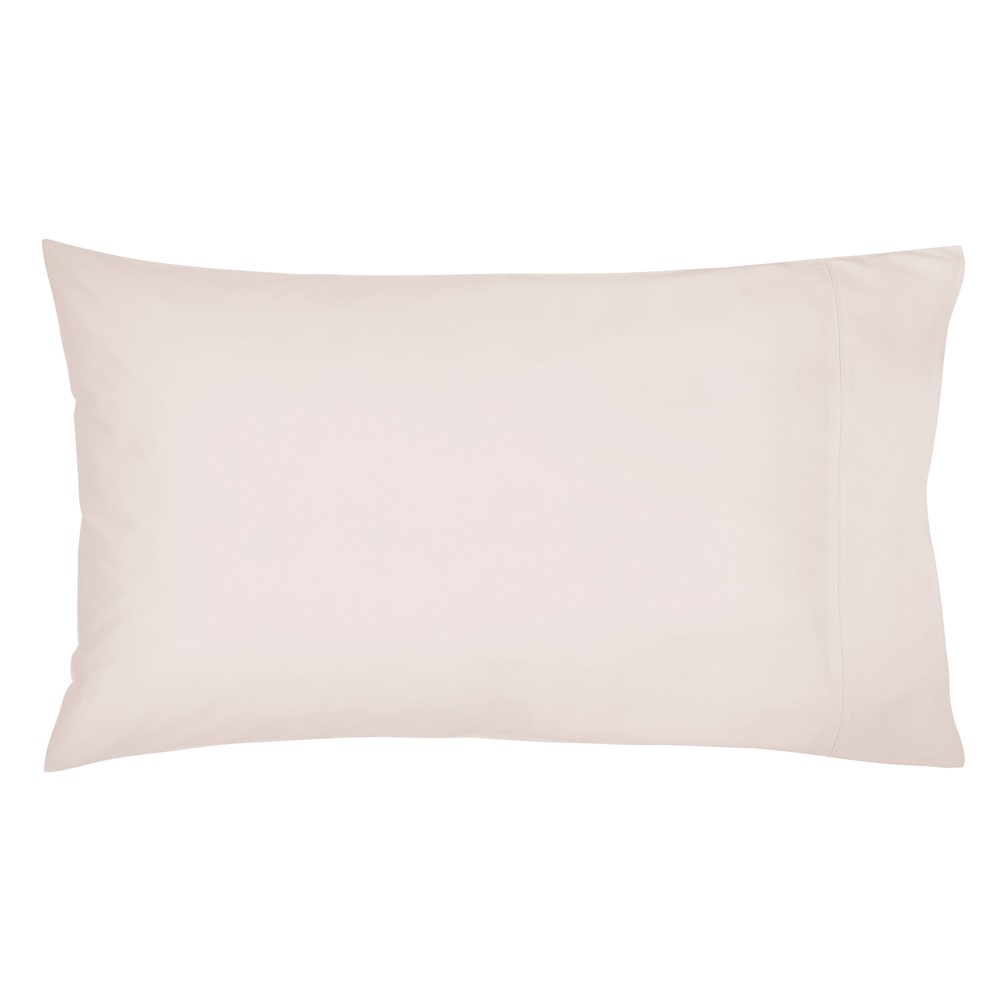 Plain Housewife Pillowcase By Bedeck of Belfast in Tuberose Pink